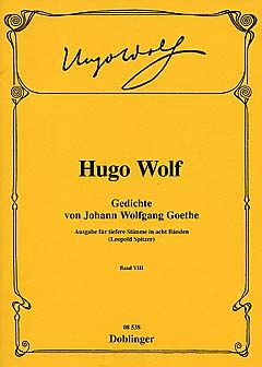 Gedichte von Johann Wolfgang von Goethe tief Heft 8 
