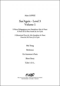 Sax'Again Level 3 - Volume 1 