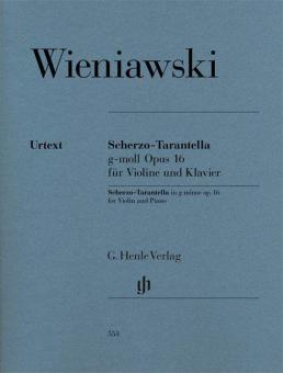 Scherzo-Tarantella in g minor op. 16 for Violin and Piano 