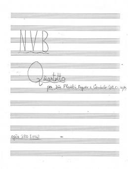 Quartetto per Due Flauti Fagotto e Cembalo Op. 380 
