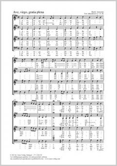 Ave, virgo, gratia plena G-Dur Standard