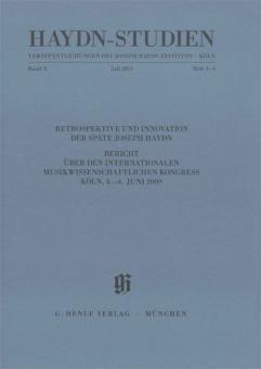 Haydn Studies Vol. 10 No. 3/4 