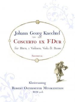 Concerto ex F für Horn, 2 Violinen,Viola, Basso F-Dur (Erstdruck) 