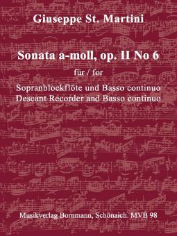Sonata a minor op. 2 No. 6 