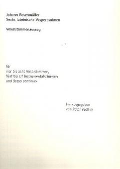 Sechs lateinische Vesperpsalmen 