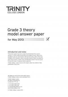 Theory Model Answer Paper Grade 3 2013 