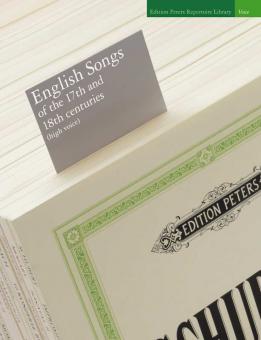 English Songs of the 17th and 18th centuries 