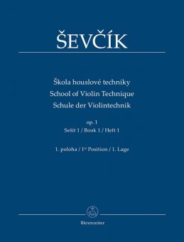School of Violin Technique op. 1 Book 1 Standard
