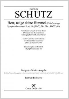Herr, neige deine Himmel (Frühfassung) SWV 361a 