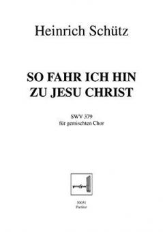 So fahr ich hin SWV 379 Standard