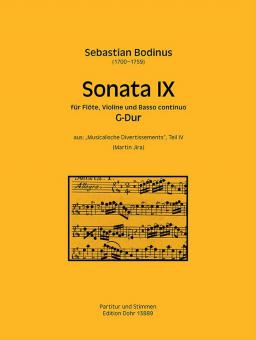 Sonata IX für Flöte, Violine und Basso continuo G-Dur 