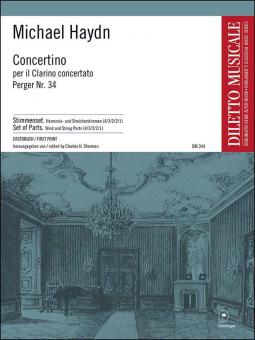 Concertino C-Dur per il Clarino concertato, P. 34 (1763) (Erstdruck) 