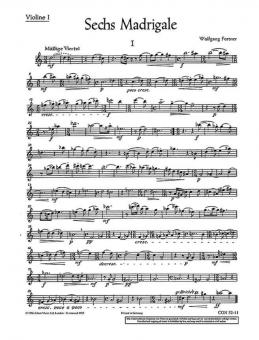 Six Madrigals Standard