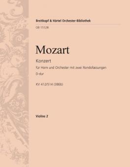 Konzert Nr. 1 D-dur KV 412/514 (386b) 