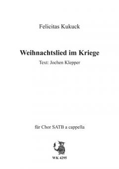 Weihnachtslied im Kriege 