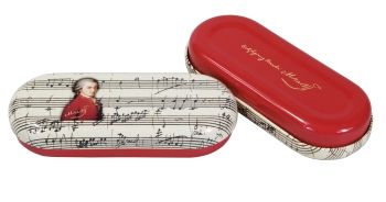 Brillenetui aus Metall - Mozart 