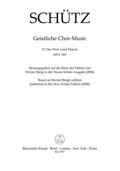 Das Wort ward Fleisch SWV 385 Standard