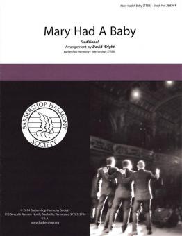 Mary Had A Baby Standard