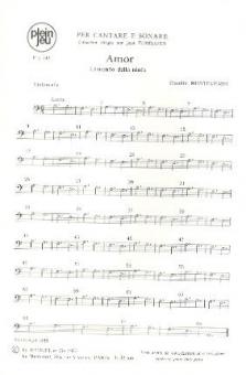 Per Cantare E Sonare PJ342 Amor Lamento Della 