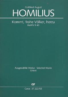 Kommt, frohe Völker, herzu HoWV II.40 Standard