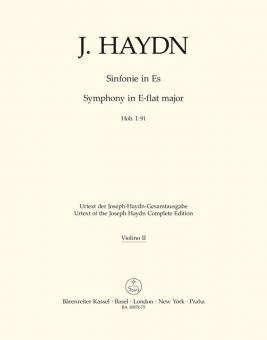Symphony no. 91 E-flat major Hob. I:91 