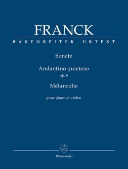 Sonate in A - Andantino quietoso op. 6 - Melancolie Standard