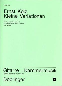 Kleine Variationen über La doulce saison 