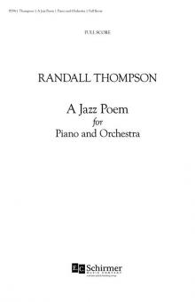 A Jazz Poem, A, for Piano & Orchestra 