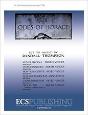 Six Odes Of Horace: Quis multa gracilis 