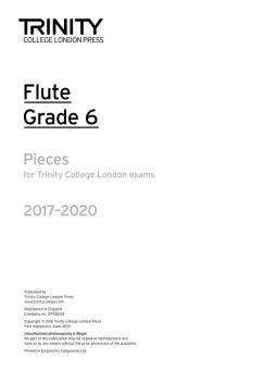 Flute Exam Pieces Grade 6 2017-2020 (part only) 