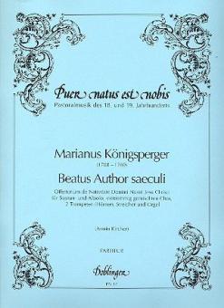 Beatus Author saeculi. 