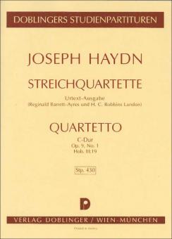 String quartet C major Hob. III:19 op. 9/1 