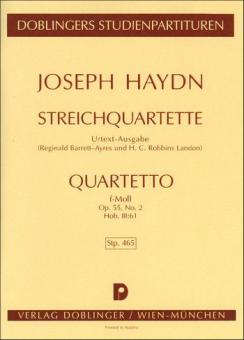 String quartet F minor Hob. III:61 op. 55/2 