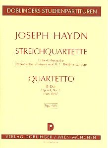 String quartet B flat major Hob. III:67 op. 64/3 