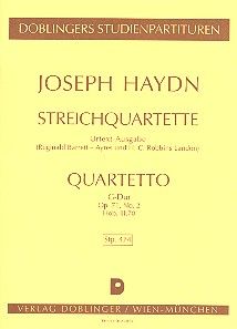 String quartet D major Hob. III:70 op. 71/2 