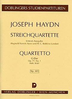 String quartet G major Hob. III:81 op. 77/1 