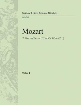 7 Menuette mit Trio KV 65a 