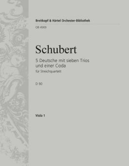 5 Deutsche mit 7 Trios und einer Coda D 90 