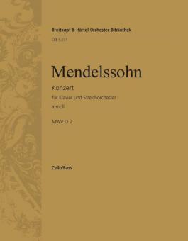 Konzert für Klavier und Streichorchester in a-moll 