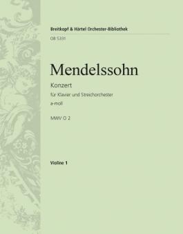 Konzert für Klavier und Streichorchester in a-moll 