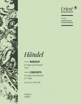 Orgelkonzert Nr. 5 F-Dur op. 4/5 HWV 293 
