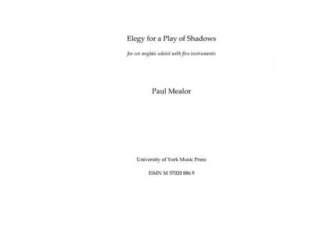 Elegy For A Play Of Shadows 