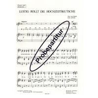 Lustig rollt die Hochzeitskutsche 