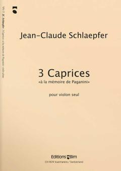3 Caprices a la memoire de Paganini Standard