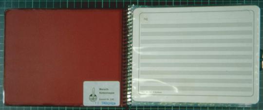 Marschmappe quer 17x13,5 cm 10 Taschen 