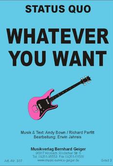 Whatever you want 