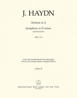 Symphony D minor Hob. I:26 