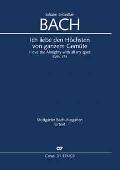 I love the almighty with all of my spirit BWV 174 Standard