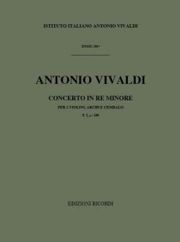 Concerto D Minor 2 Violins Continuo Score Rv514 Fi#100 T209 