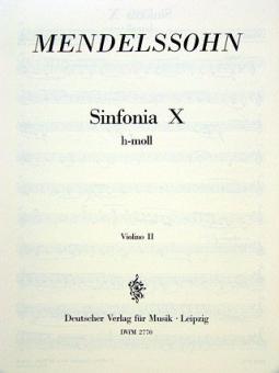 Sinfonia 10 h-moll 